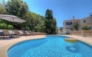 Pool - Gite T3, new, breathtaking sea view, swimming pool, near Porticcio (Eccica-Suarella)