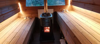 Romantic forest house "Lucas" with a beautiful garden and sauna 