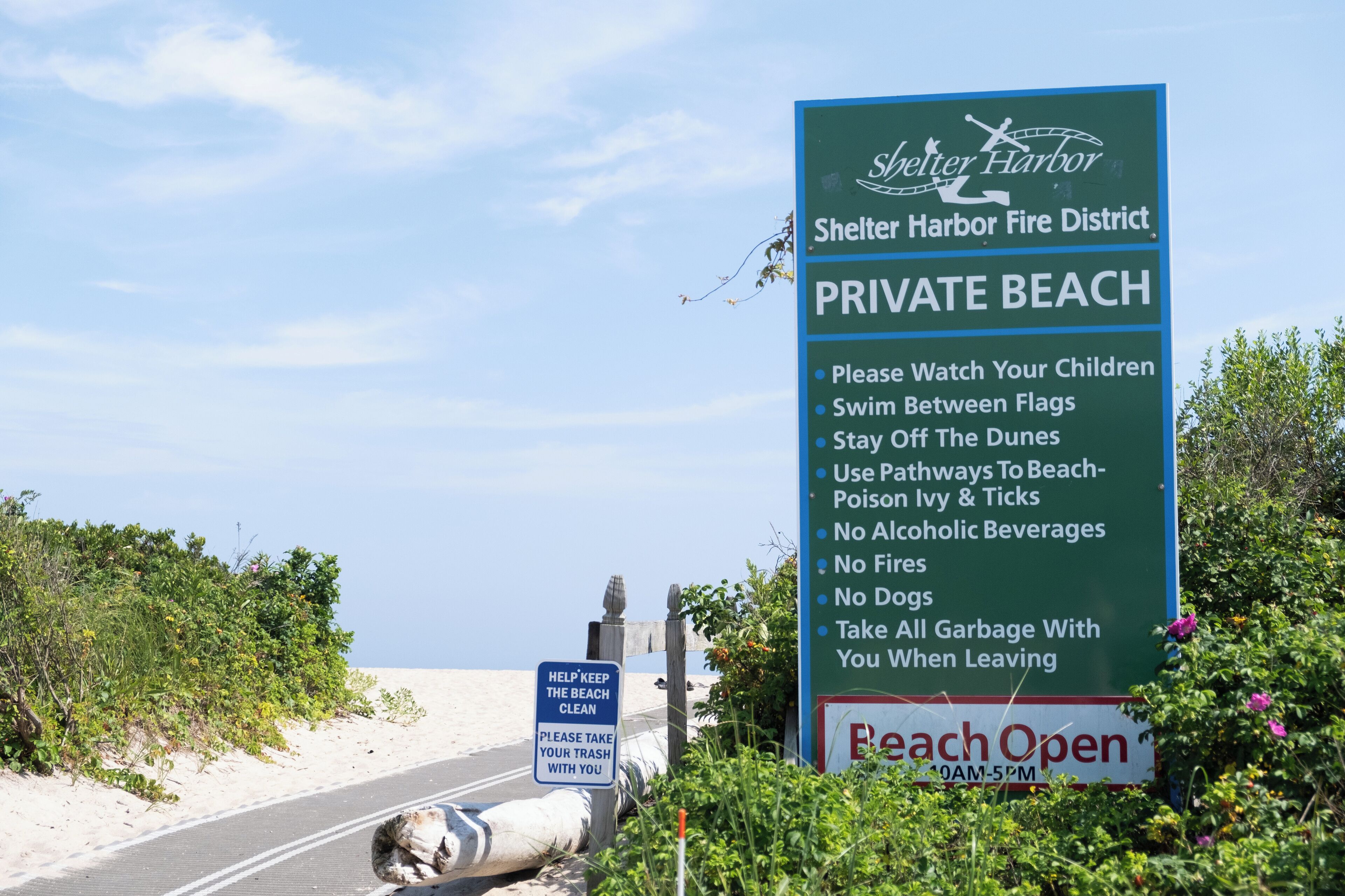 private beach nearby, free beach shuttle