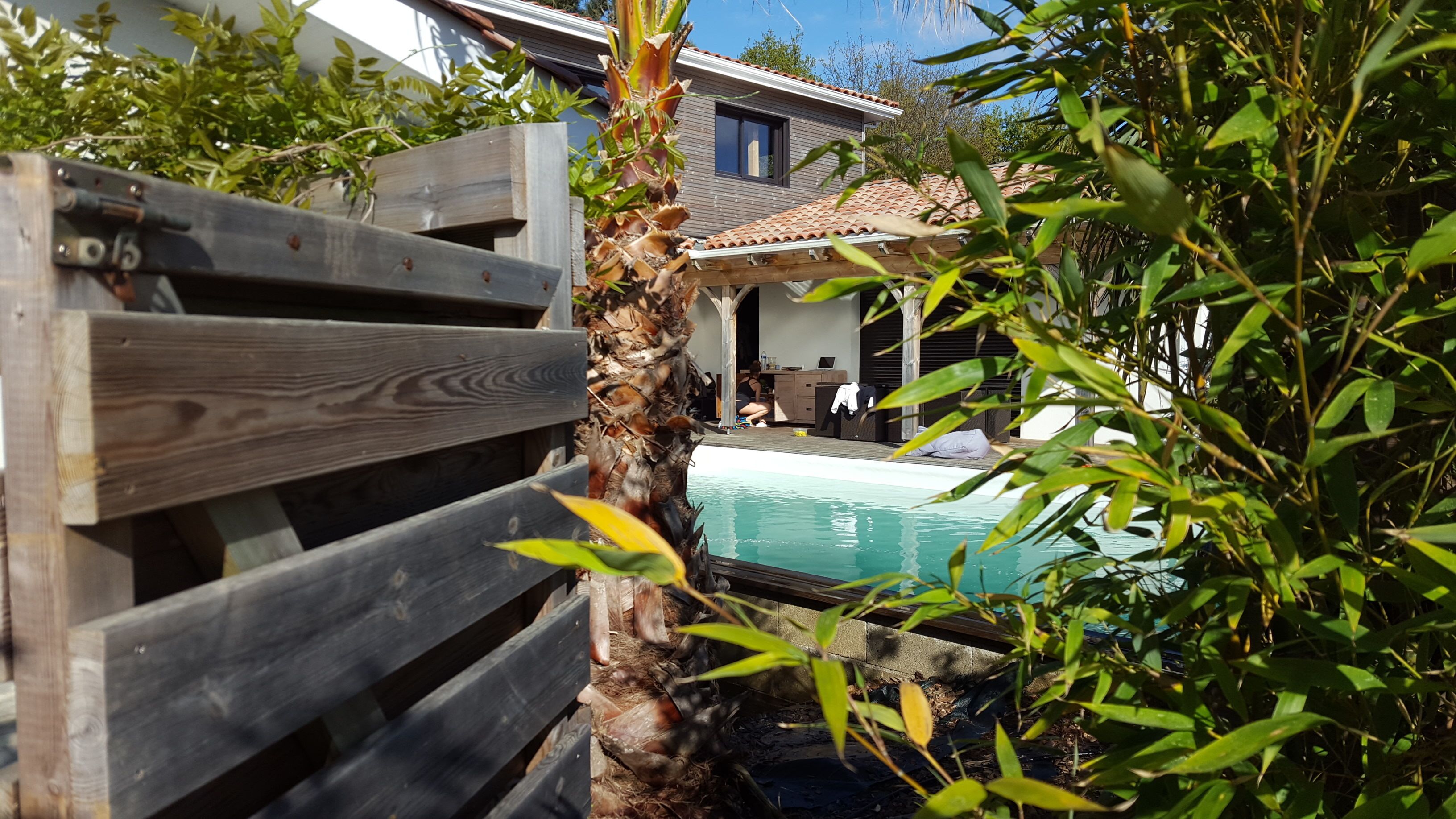 Piscine extérieure, piscine chauffée