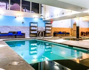 Indoor pool, a heated pool