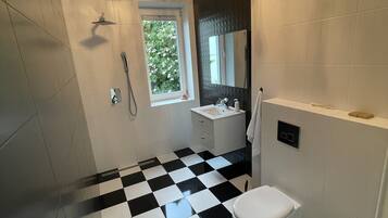 Bathtub dan shower terpisah dan pancuran hujan