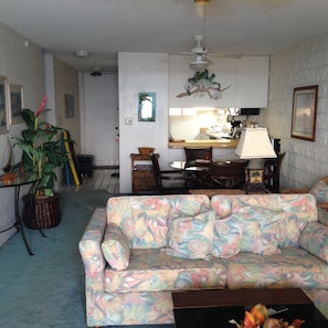 Smart TV, DVD player, books, stereo