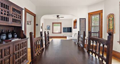 NE Arts/BrewHouse; Amazing location, hot-tub, pool table, local art