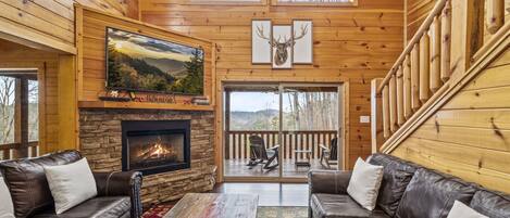 Fernseher, Kamin, Videospiele, Tischtennisplatte