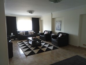 TV, table tennis, offices - Two rooms at PALM CITY in a spacious and bright apartment (Le Caire)