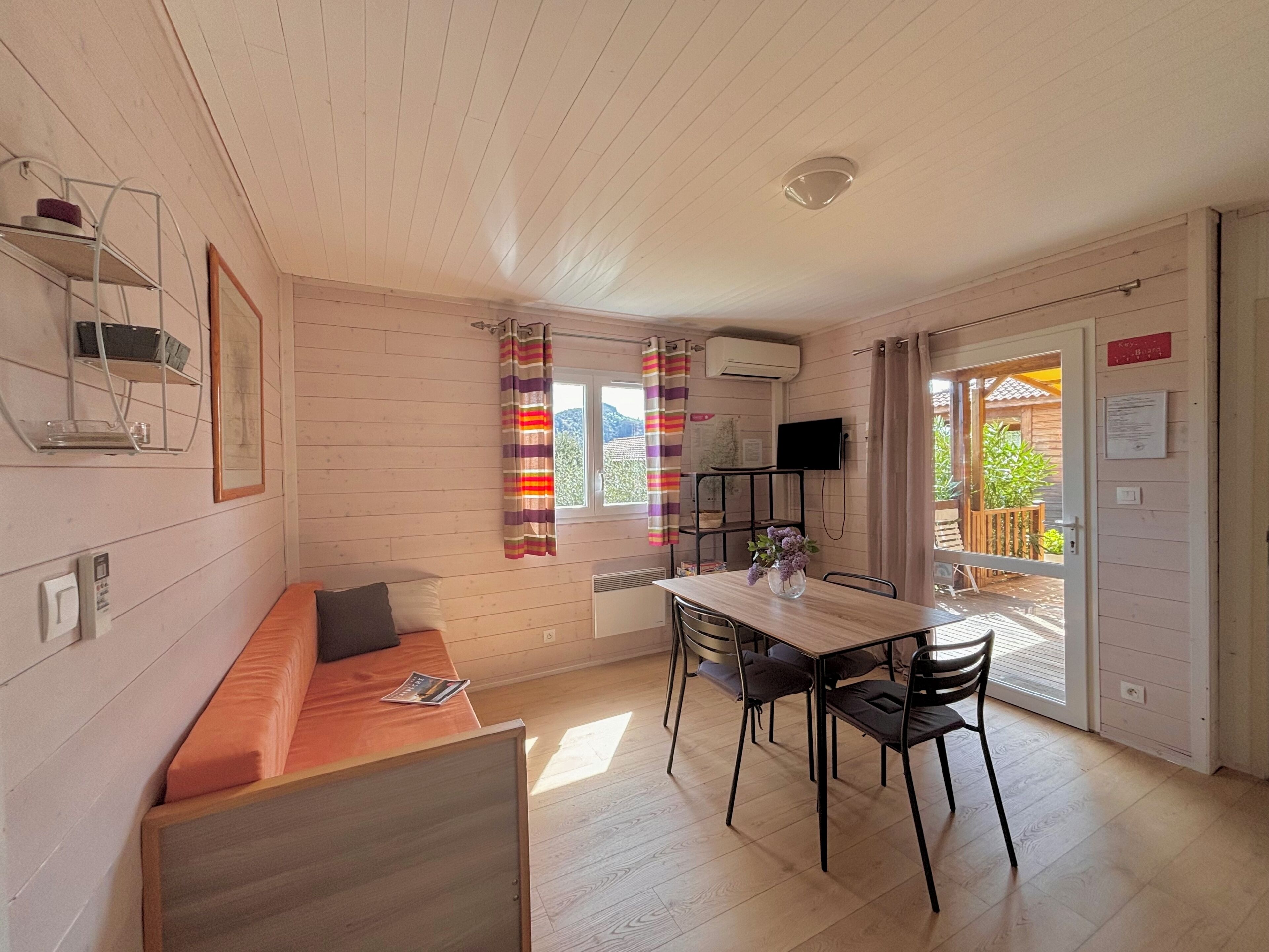 TV, fireplace, DVD player, foosball