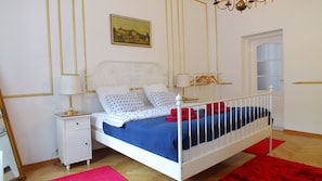 2 bedrooms, desk, soundproofing, iron/ironing board