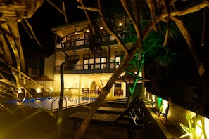 Front of property – evening/night