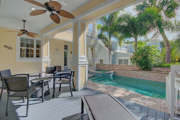 Una piscina riscaldata