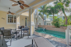A heated pool