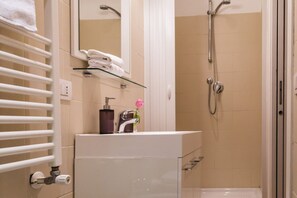 Shower, hair dryer, bidet, towels - TrastevereHome - Paglia House of 17Century in Trastevere (Roma)