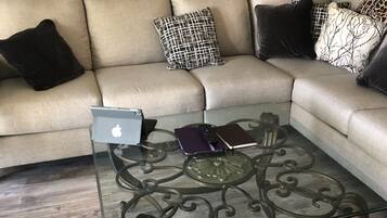 TV, fireplace, DVD player, stereo