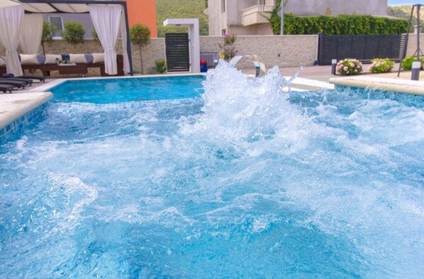 A heated pool