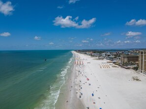 On the beach - 2BR Ground Floor Beach Condo + Heated Pool Access! ➠ Clearwater Beach Suites #106 (Clearwater Beach)