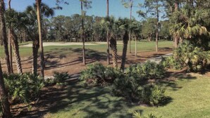 A view of a park with various trees and a clear sky. - Beautiful Condo in Tranquil, Tropical Setting in Flamingo Fairways 2 (Naples)