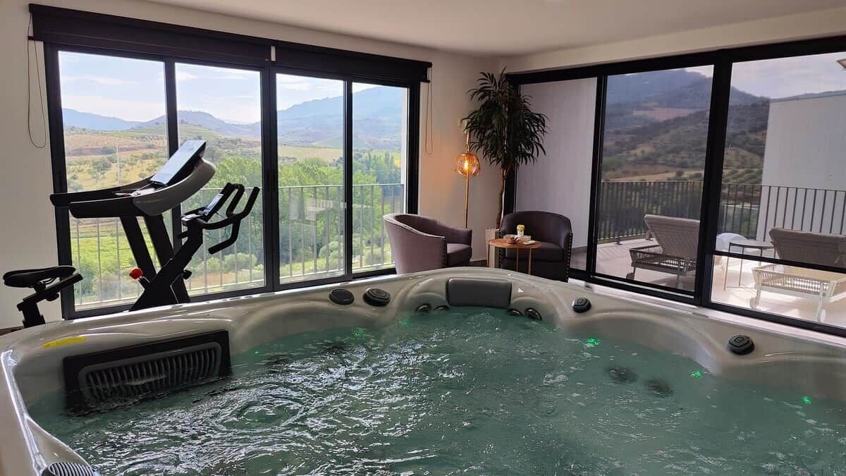 Bain à remous intérieur
