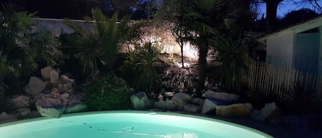 Una piscina riscaldata