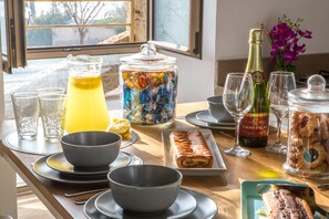 Spiseområde på rommet
