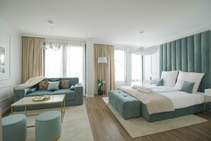 Superior Suite, City View | Minibar, desk, blackout drapes, soundproofing - Boutique Apartments Blagoevgrad (Blagoevgrad)