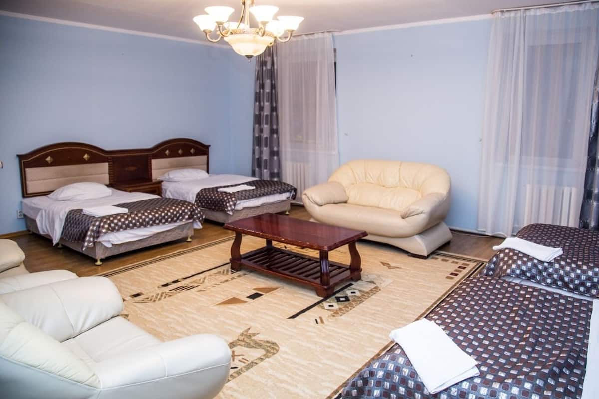 Quadruple Room, Multiple Beds, City View | 1 bedroom, desk, iron/ironing board (on request), WiFi (free)