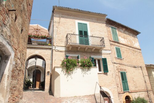 Historical centre of Penne, lively Abruzzo hill town near mountains and beaches