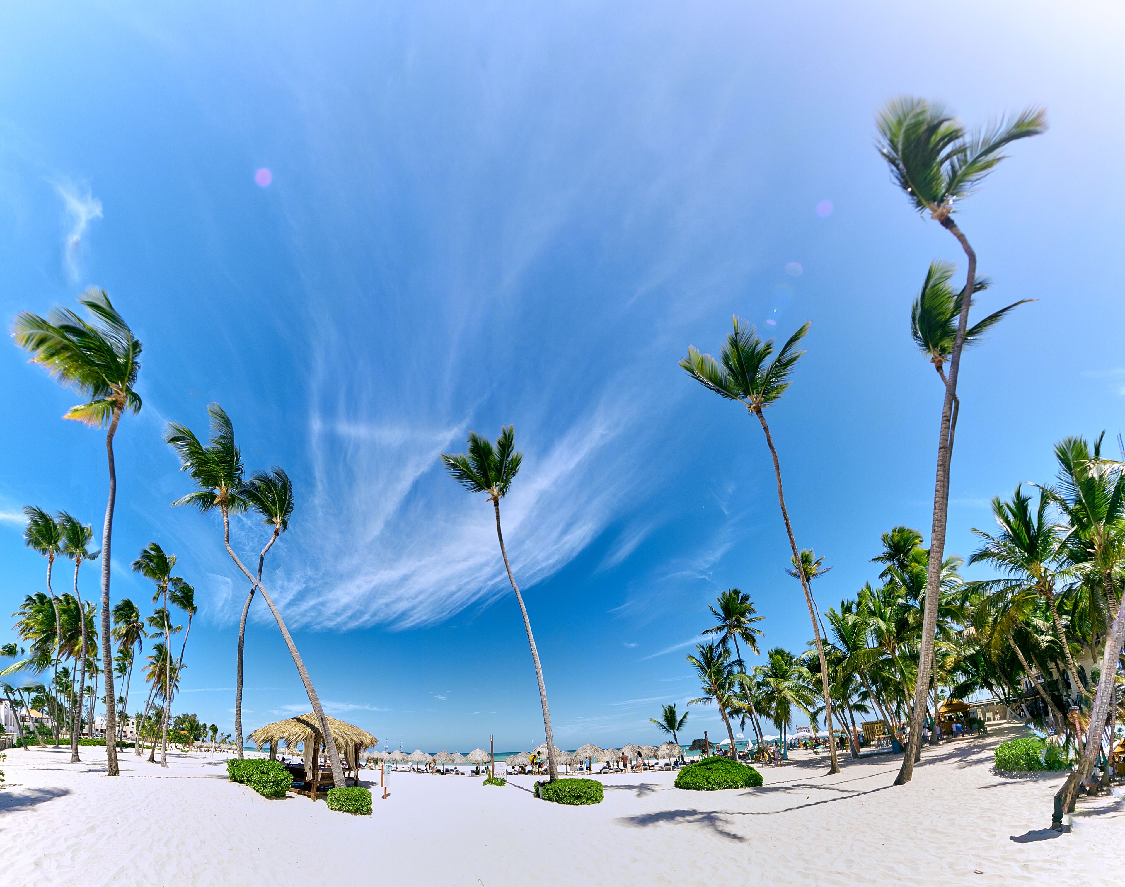 Beach nearby, beach umbrellas