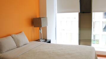 2 bedrooms, in-room safe, iron/ironing board, WiFi
