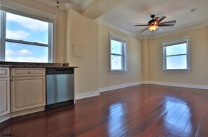 Fridge, microwave, oven, stovetop - Beach Front Condo on Ventnor Pier! (Ventnor City)