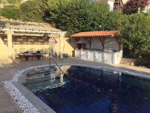 Pool - Villa Helios with Private Pool,New outside kitchen and BBQ,  welcome pack inc... (Kalathos)