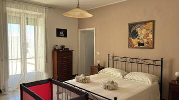 2 bedrooms, iron/ironing board, travel crib, WiFi