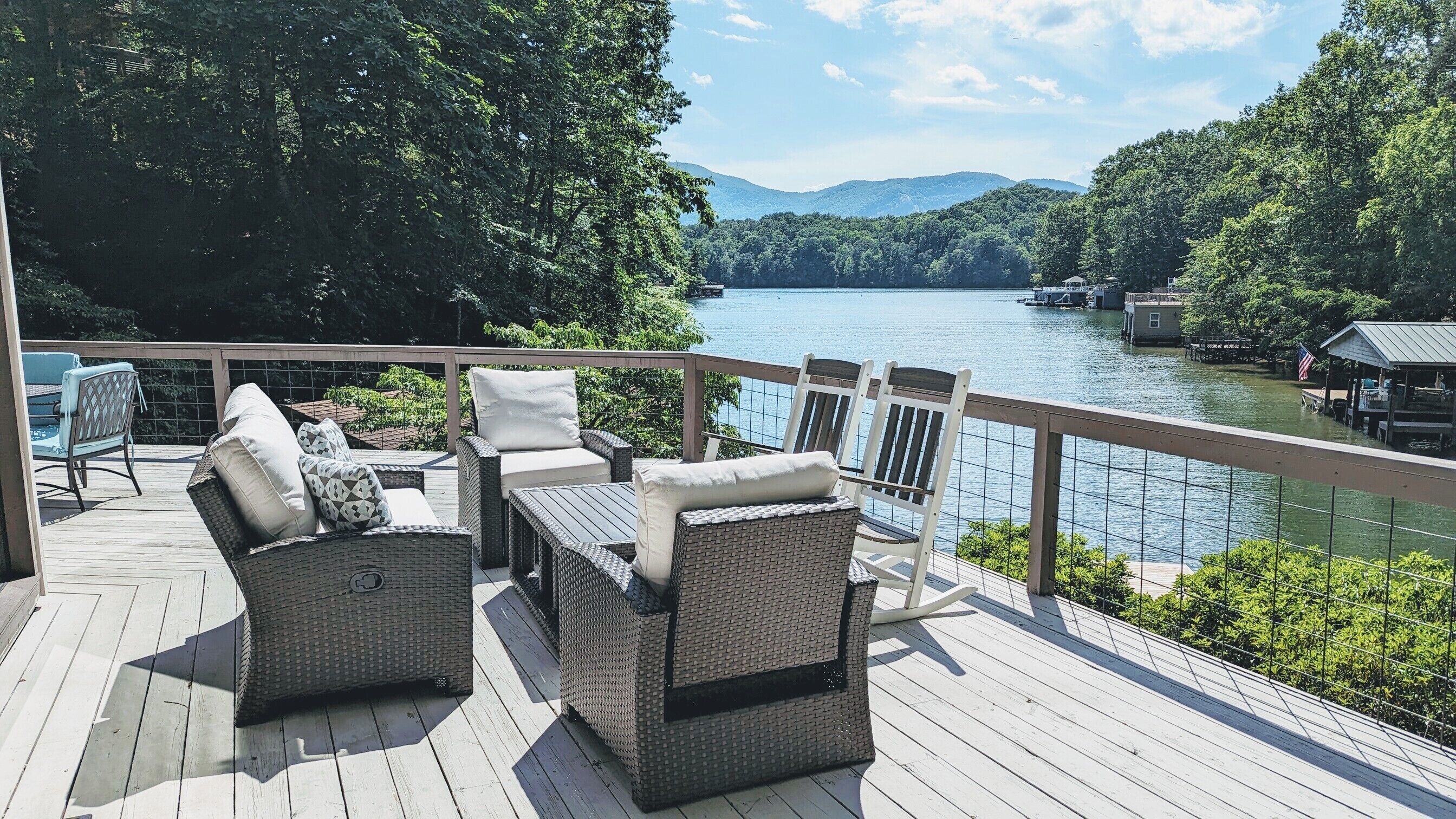 Lure Me by Carolina Properties - Lake Lure Lakefront with Two houses, MTN.VIEWS!