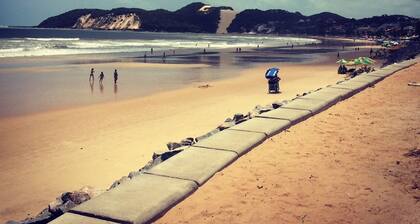 Flat views of the Black Sea tip 100 meters from the beach