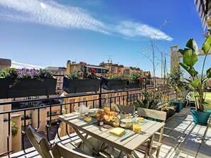 Outdoor dining - N&J - TOUCAN DUPLEX TERRACE - Central - Close sea (Niza)