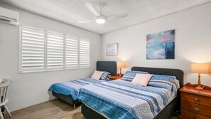 2 bedrooms, iron/ironing board, WiFi (free), bed sheets