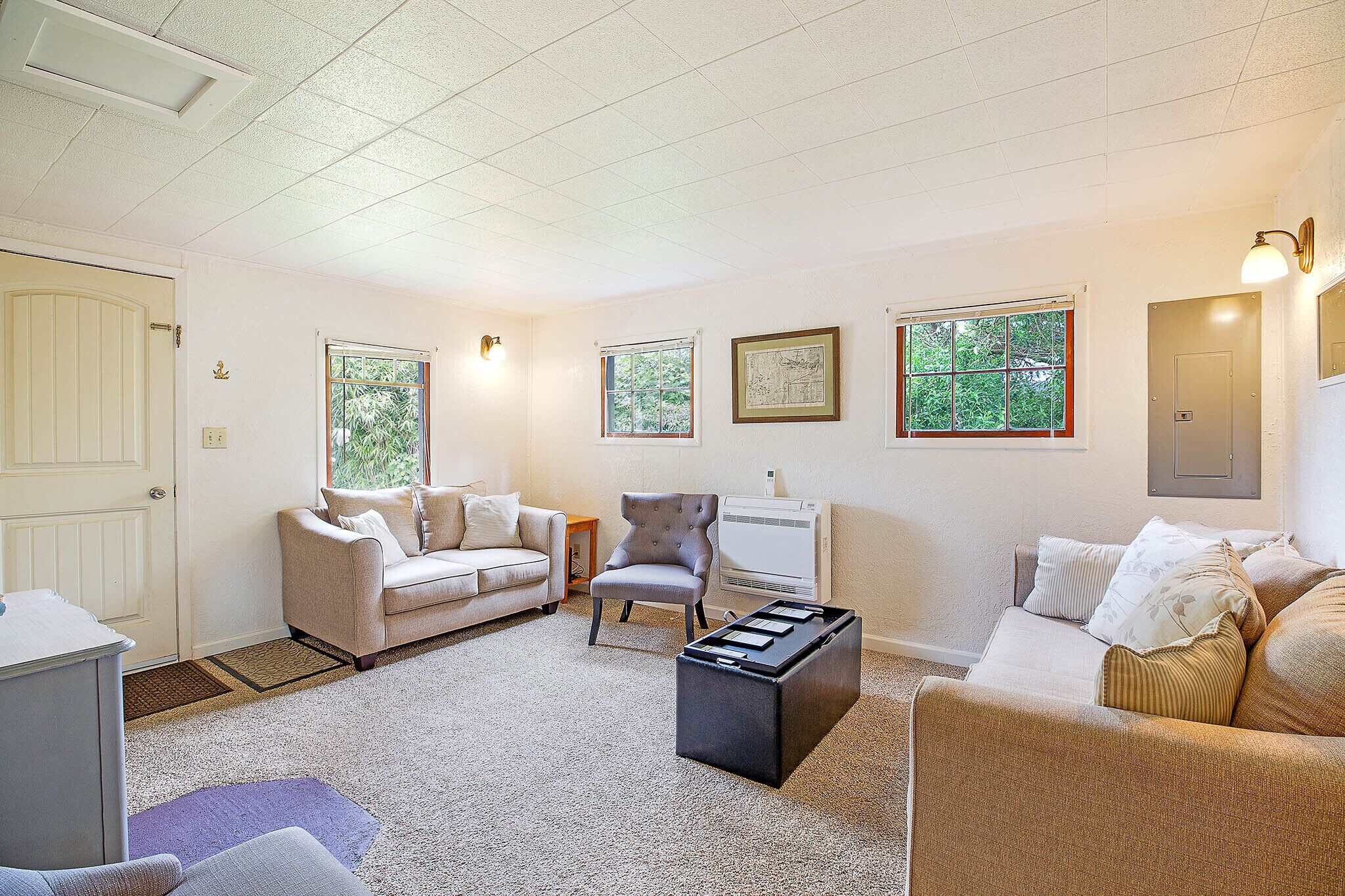 TV, fireplace, DVD player