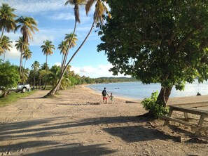 Sun loungers, beach towels