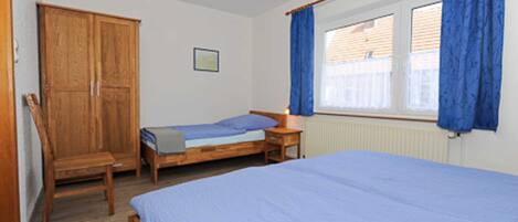 1 quarto, roupa de cama