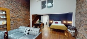 2 bedrooms, memory-foam beds, iron/ironing board, WiFi