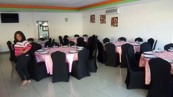 Área externa para banquete
