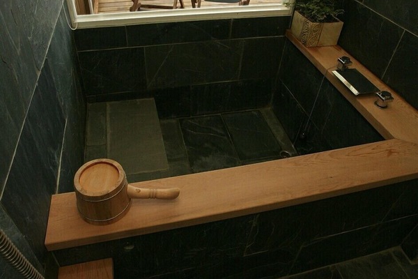 Gallery Double Room | Bathroom | Combined shower/tub, deep soaking tub, rainfall showerhead, slippers