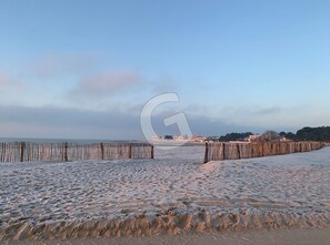 En la playa