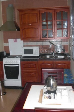 Penthouse, Beberapa Tempat Tidur | Dapur kecil pribadi | Lemari es, microwave, oven, dan kompor