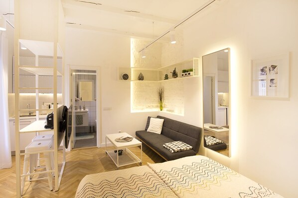 Apart Daire, Teras | Oturma alanı | Düz ekran televizyon 