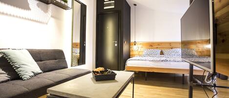 Lägenhet - terrass | Vardagsrum | Platt-tv