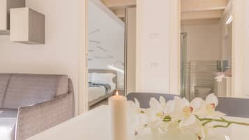 Appartement, 1 slaapkamer | Woonruimte | Een televisie