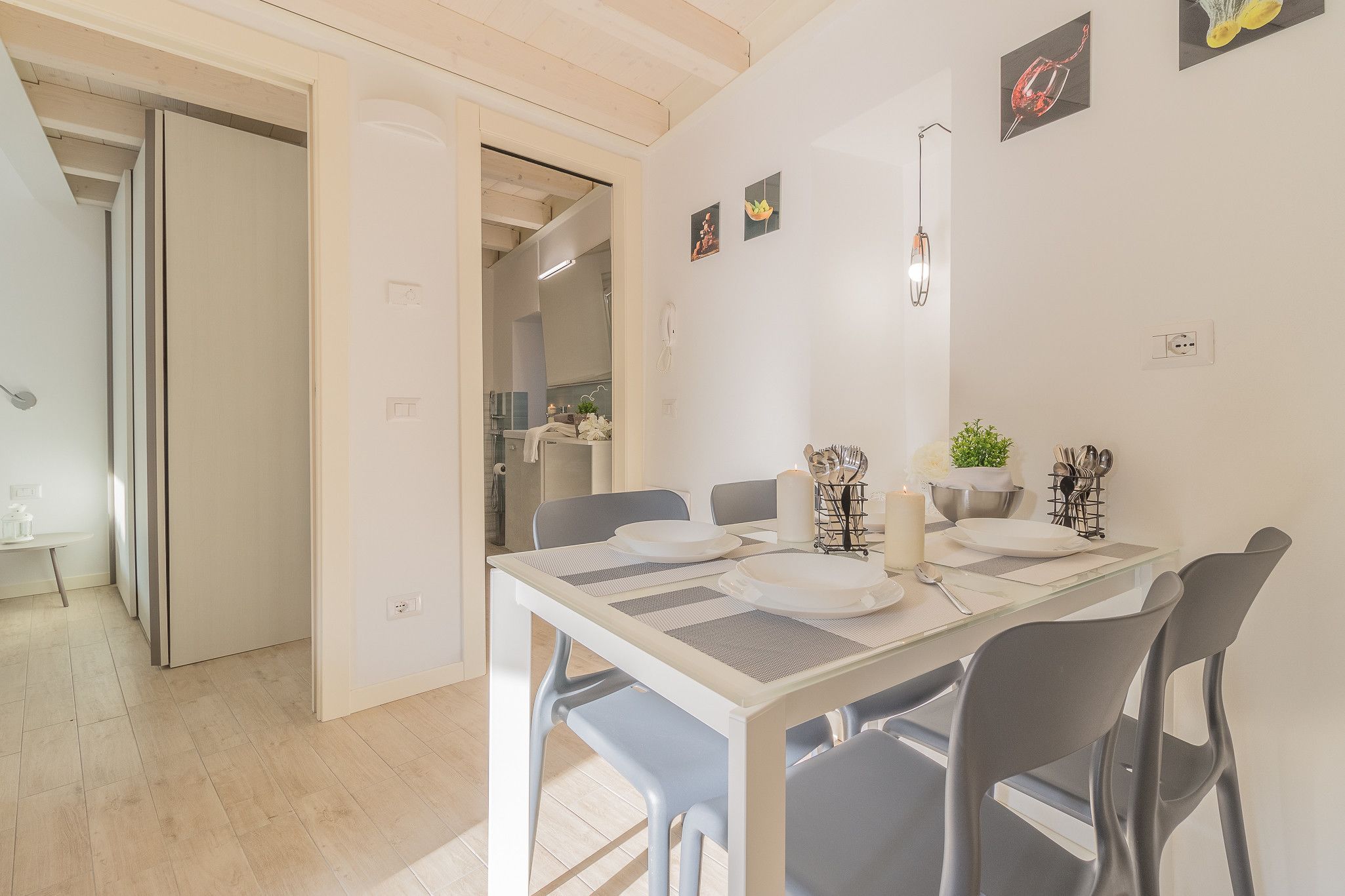 Spiseområde på rommet