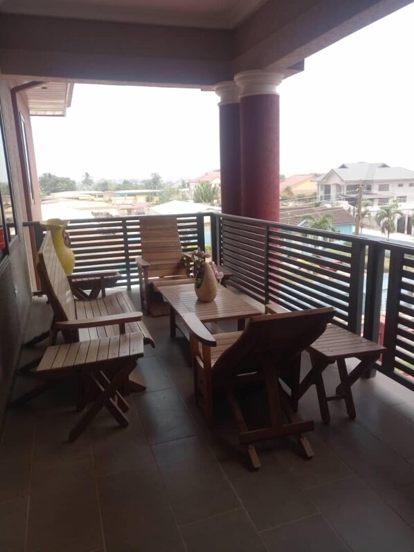 Executive Apartment, 3 Bedrooms | Terrace/patio - Alpha's Court (Kumasi)