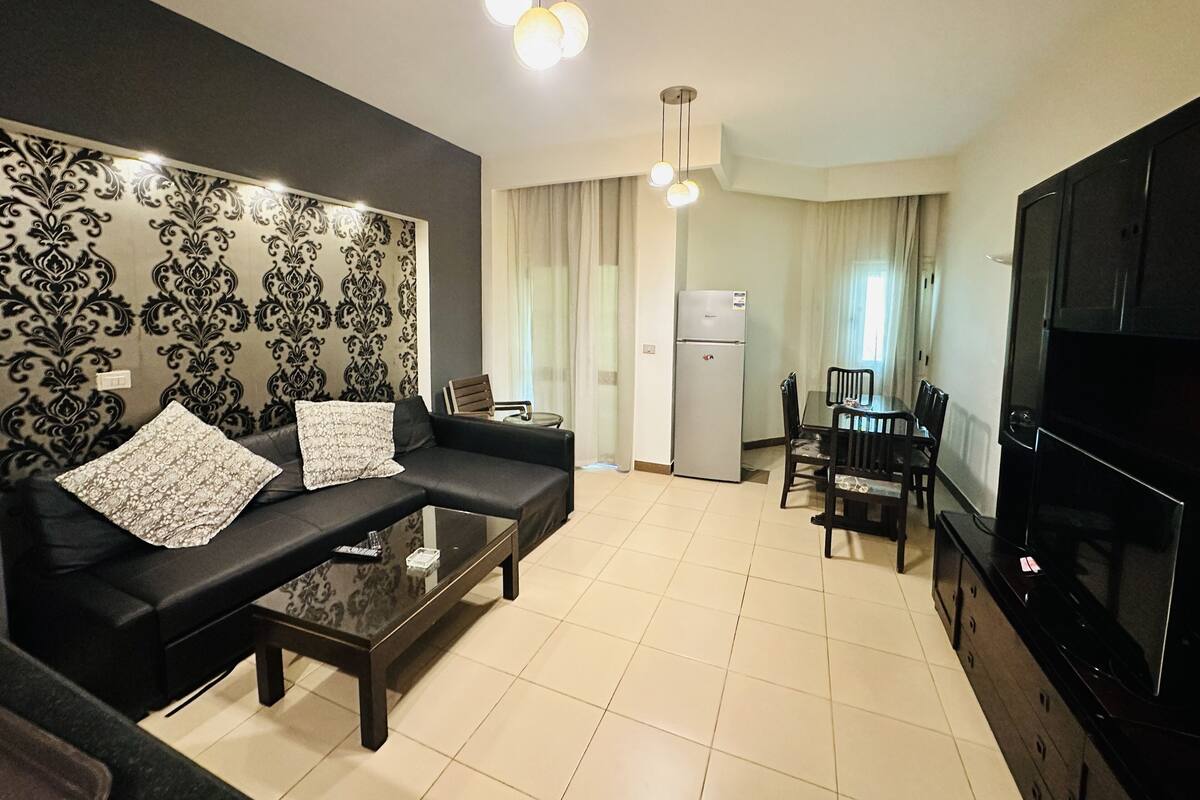 Presidential Suite, 2 Bedrooms, Garden View (First Floor) | Living area | 43-inch LED TV with satellite channels, TV