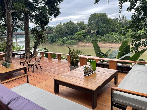 Terrace/patio - Moonlight Champa Riverview (Luang Prabang)